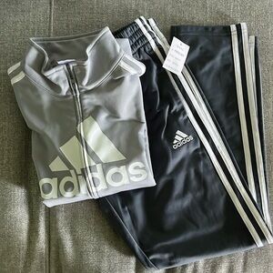 NWT gray adidas jumpsuit size medium